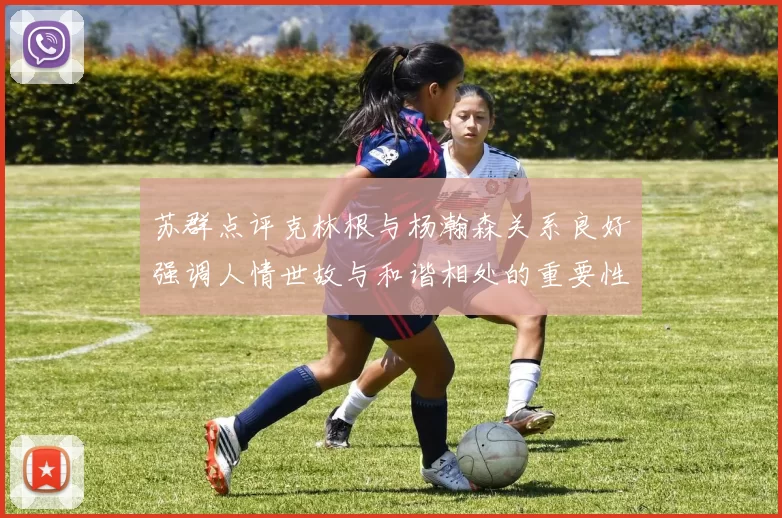苏群点评克林根与杨瀚森关系良好强调人情世故与和谐相处的重要性