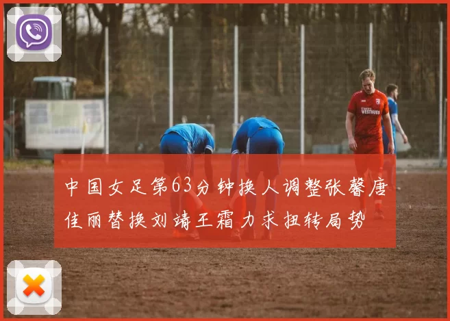 中国女足第63分钟换人调整张馨唐佳丽替换刘靖王霜力求扭转局势